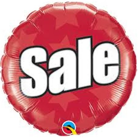 MAYFLOWER DISTRIBUTING Qualatex 39047 18 in. Sale Flat Foil Balloon - Pack of 5 39047